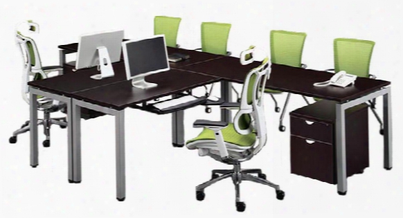 120" 2 Person L Shaped Table Desk By Office Source