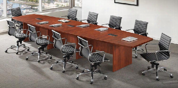 14' Boat Shaped Conference Table By Office Source