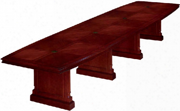 18' Boat Shaped Conference Table By Dmi Office Furnituer