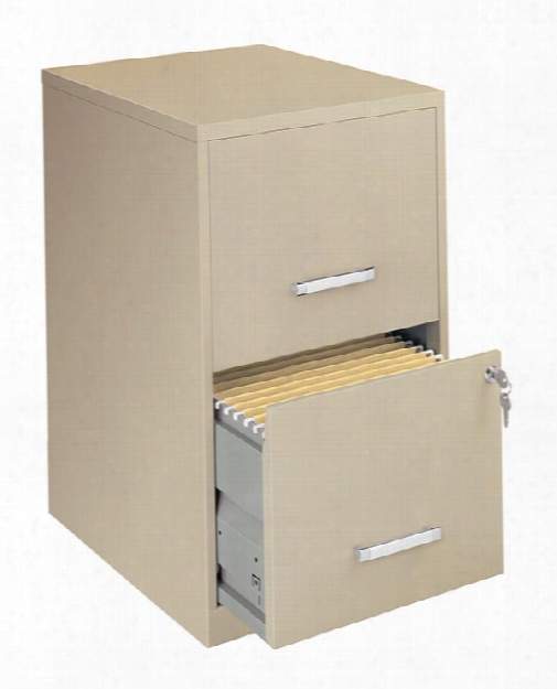 2 Drawer Letter Size Vertical File Cabinet - 18"d By Hirsh Industries