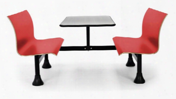 24" X 48" Table With Retro Bench By Ofm