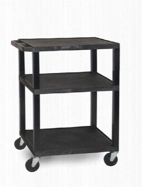 34" Black Tuffy Cart By H Wilson