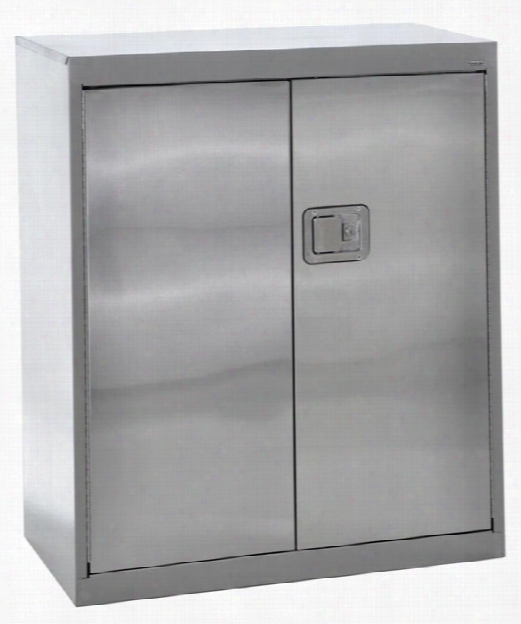 36"w X 18"d X 42"h Stainless Steel Storage Cabinet By Sandusky Lee