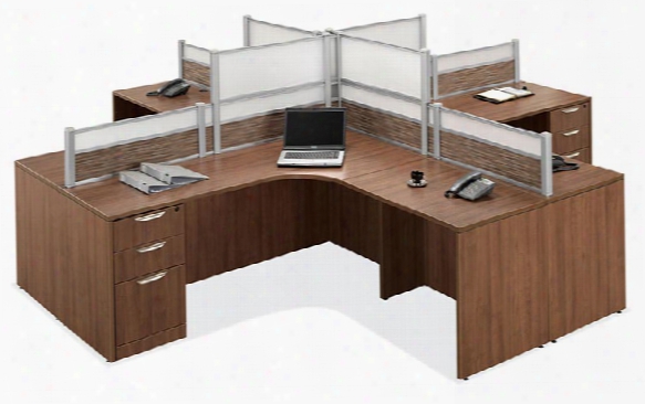 4 Person Workstation By Office Source