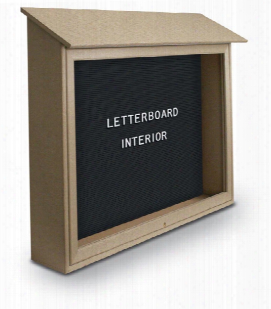 45" X 30" Letterboard Top Hinged Message Center By United Visual