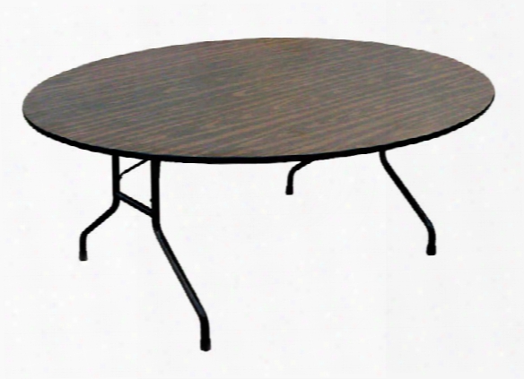 48" Round Melamine Top Folding Table By Correll