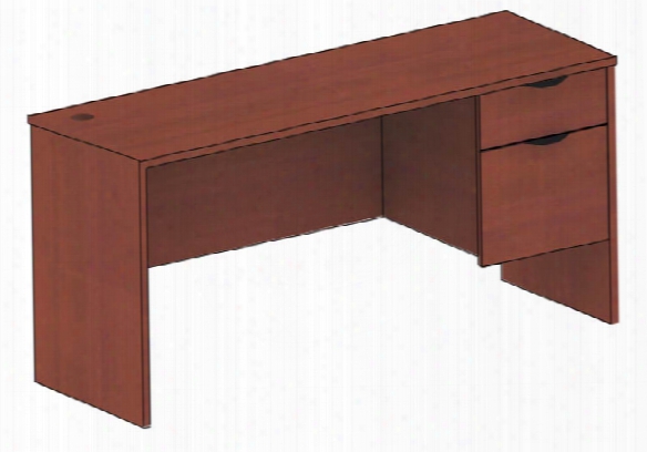 48" X 24" Single Pedestal Desk By Candex