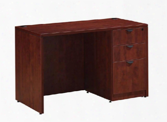 48" X 24" Single Pedestal Desk By Office Source