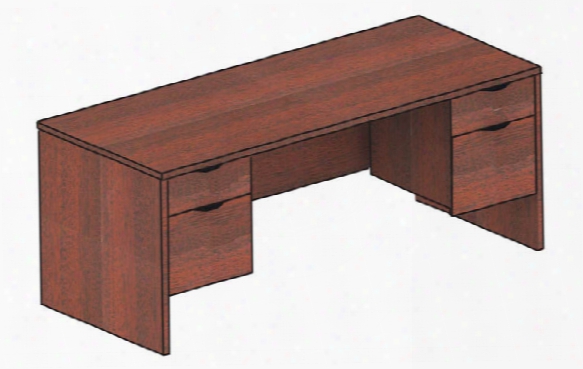 60" X 30" Double Pedestal Desk By Candex