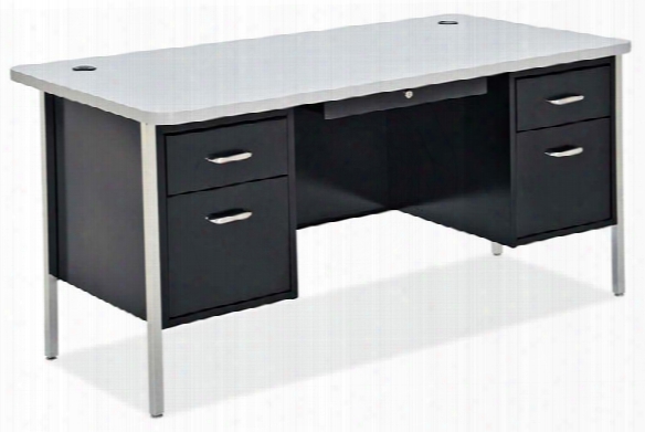 60" X 30" Steel Teachers Desk By Office Source