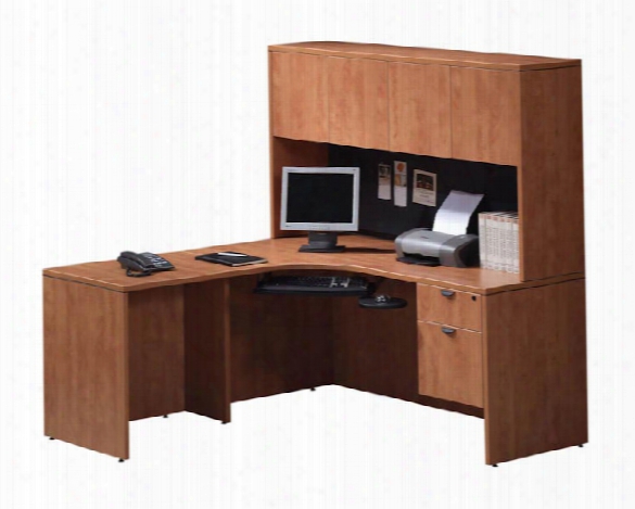 66" Corner Desk With Hutch By Office Source