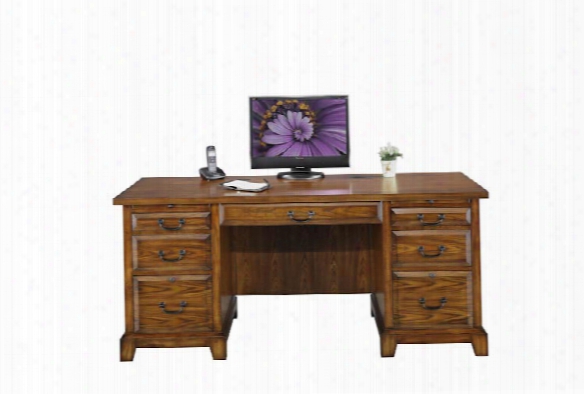 66"w X 27"d X 30.5"h Flat Top Desk By Wilshire Furniture