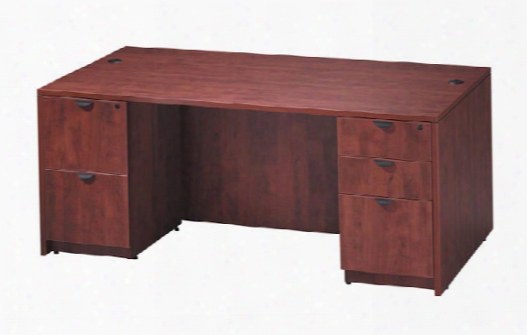 71" X 36" Double Pedestal Desk By Office Source