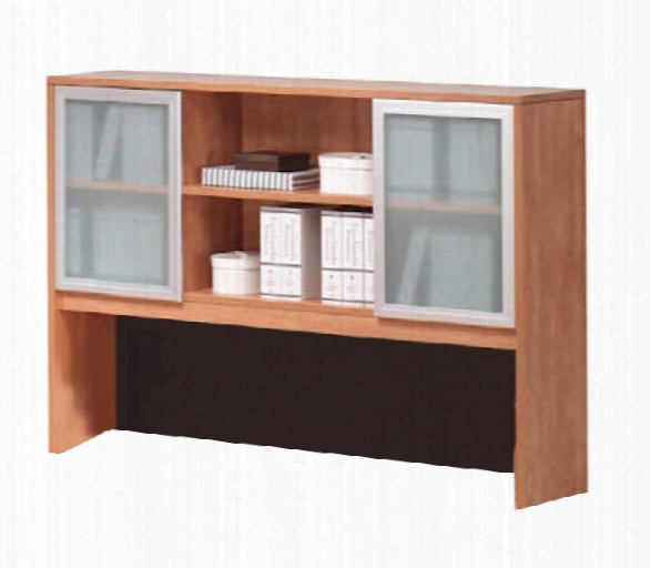 71"w X 48"h Hutch With Glass Doors By Office Source