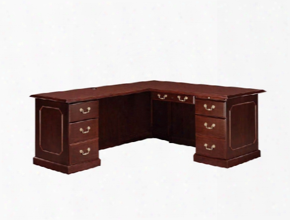 72" X 84" Traditional Style L Shaped Desk By Dmi Office Furniture