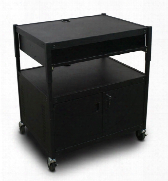 Adjustable Cart With 1 Pull-out Front-shelf, Cabinet, And Electrical By Marvel