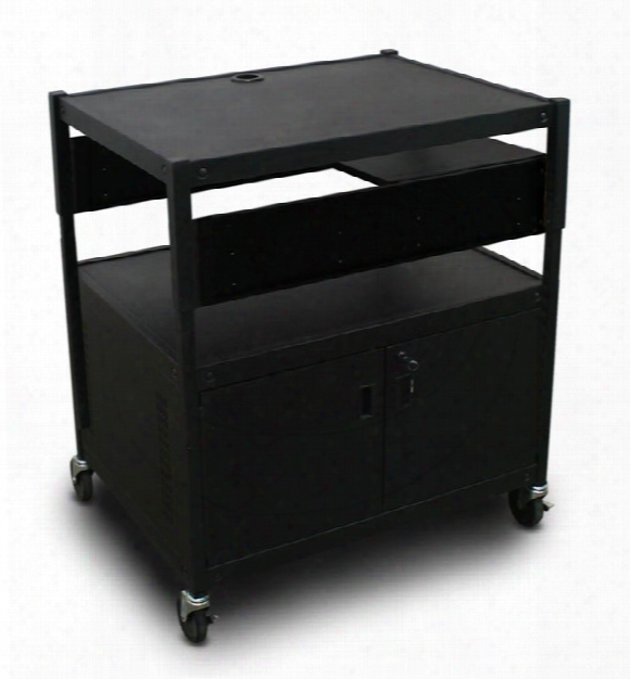 Adjustable Cart With 1 Pull-out Side-shelf, Cabinet By Marvel