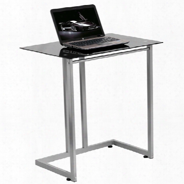 Black Tempered Glass Computer Desk By Innovations Office Furniture