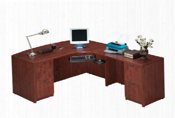 Bow Front L Shaped Desk By Office Source