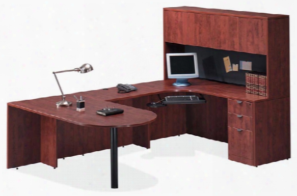 Bullet U Shaped Desk With Hutch By Office Source