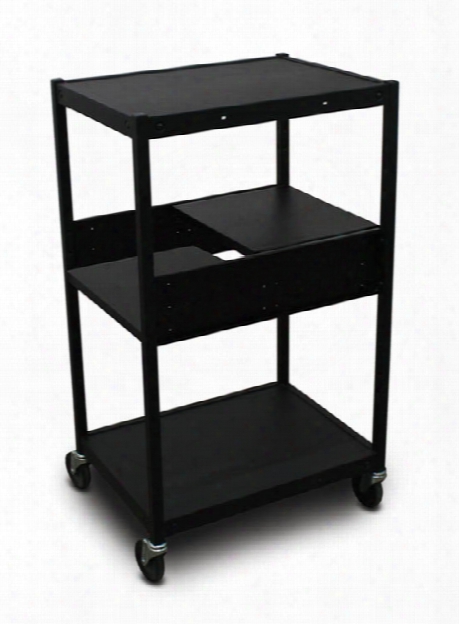 Cart With 2 Pull-out Side-shelves By Marvel