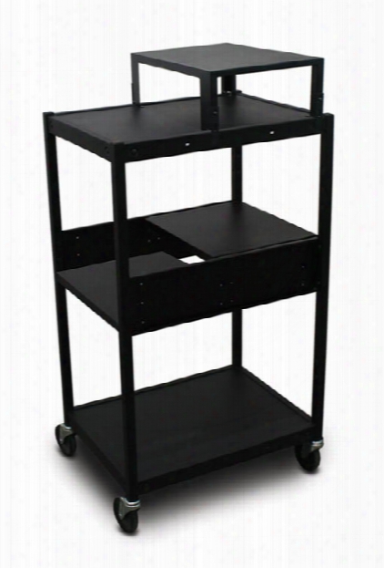 Cart With 2 Pull-out Side-shelves, Expansion Shelf, And Electrical By Marvel