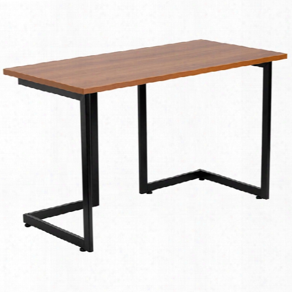 Cherry Computer Desk Ith Black Frame By Innovations Office Furniture
