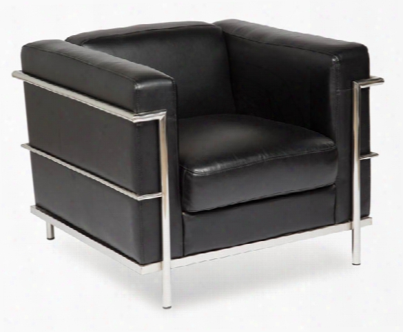 Club Chair With Chrome Exposed Frame By Office Source