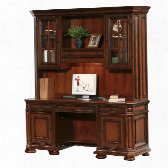 Computer Credenza With Hutch By Riverside