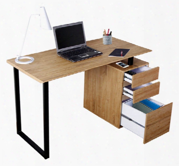 Computer Desk With Storage And File Cabinet By Techni Mobili