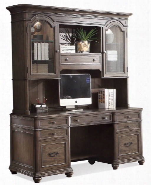 Credenza With Hutch By Riverside