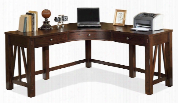 Curved Corner Desk By Riverside