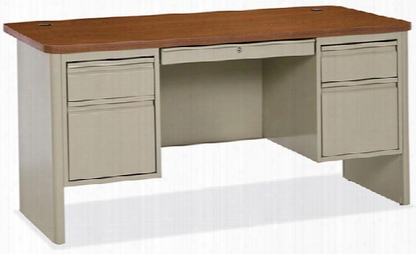 Double Pedestal Steel Desk By Office Source