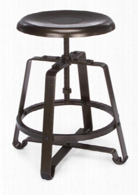 Endure Small Stool With Metal Seat By Ofm