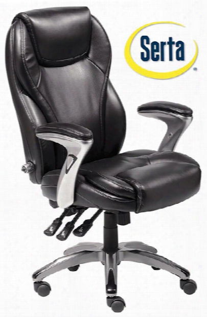 Ergo Leather Super Task Chair By Serta Seating