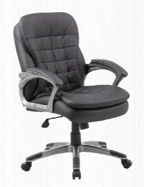 Executive Mid Back Pillow Top Chair By Boss Office Chairs