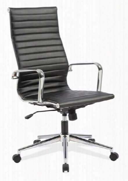 High Back Chair With Aluminum Frame By Office Source