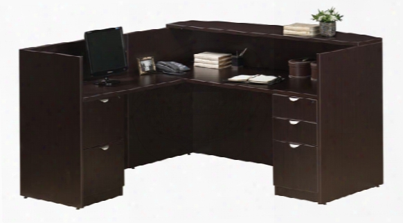 L Shaped Reception Desk With Full Pedestals By Office Source