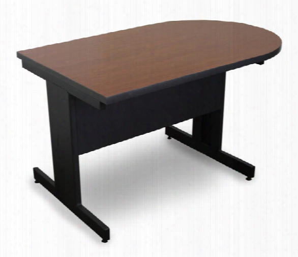 Marvel Vizion Peninsula Laminate Top Side Table With Modesty Panel - (cherry Laminate) By Marvel