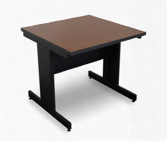 Marvel Vizion Rectangular Laminate Top Side Table With Modesty Panel - (cherry Laminate) By Marvel