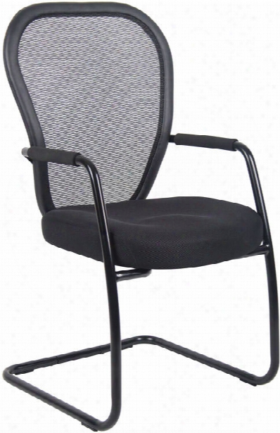 Mesh Sled Base Guest Chair By Boss Office Chairs