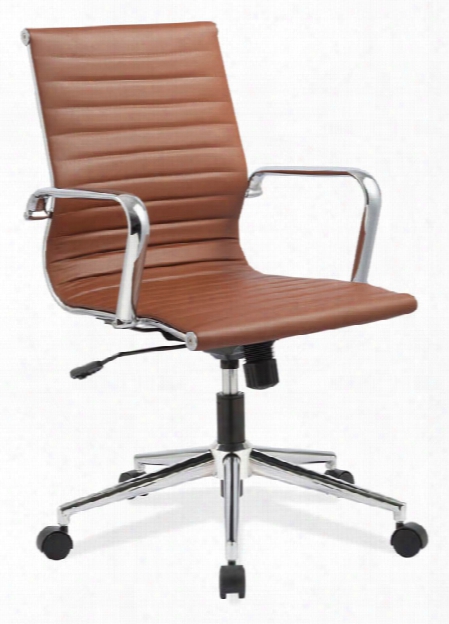 Mid Back Chair With Aluminum Frame By Office Source