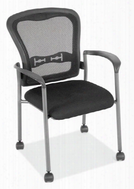 Mobile Mesh Back Guest Chair With Arms By Office Source