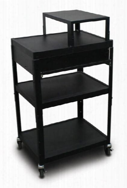 Mv2642 Cart Witj 1 Pull-out Front-shelf And Expansion Shelf By Marvel