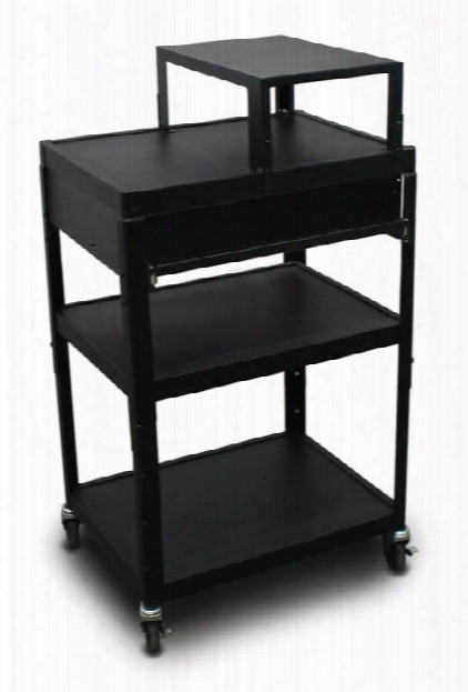 Mv2642 Cart With 1 Pull-out Front-shelf, Expansion Shelf, And Electrical By Marvel