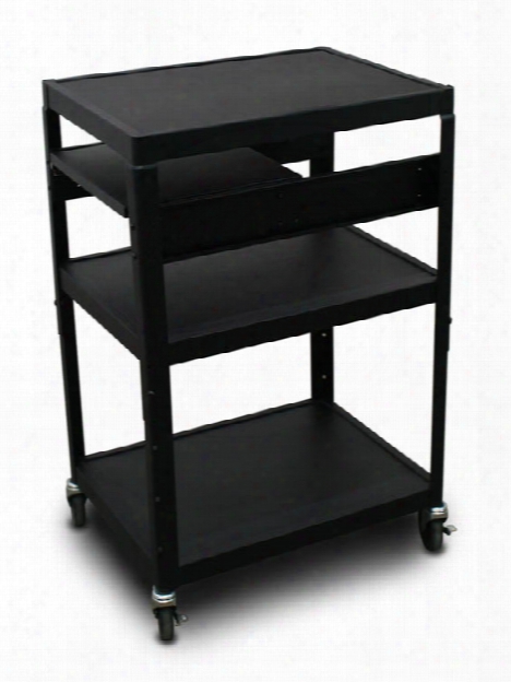 Mv2642 Cart With 1 Pull-out Side-shelf And Electrical By Marvel