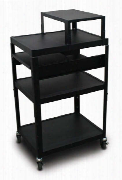 Mv2642 Cart With 2 Pull-out Side-shelves And Expansion Shelf By Marvel