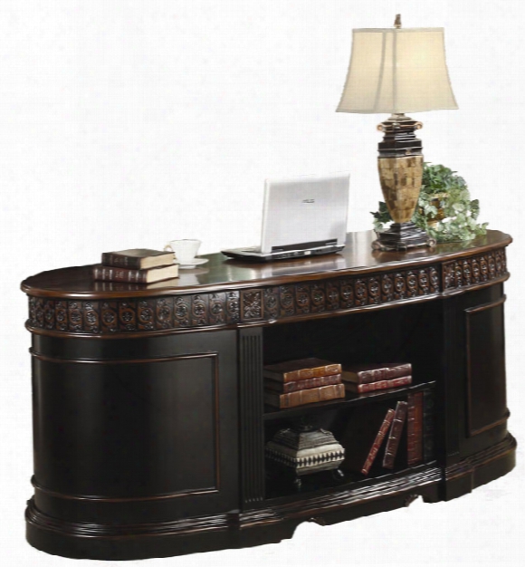 Oval Shaped Executive Desk By Coaster Furniture