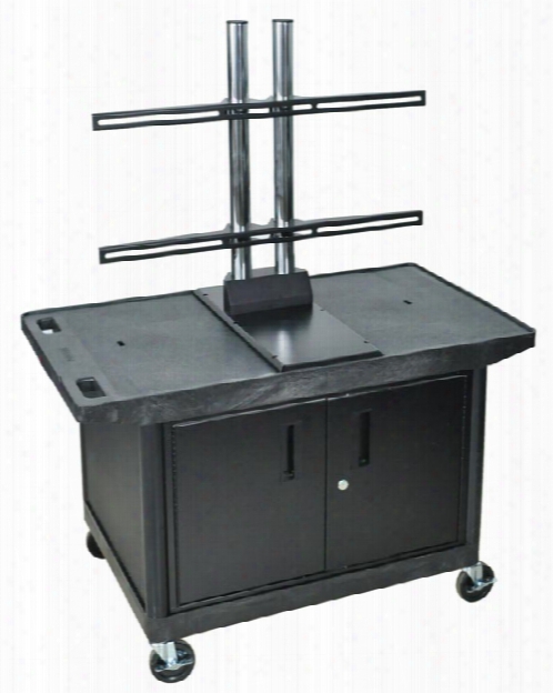 Plasma / Lcd Cart With Cabinet By Luxor