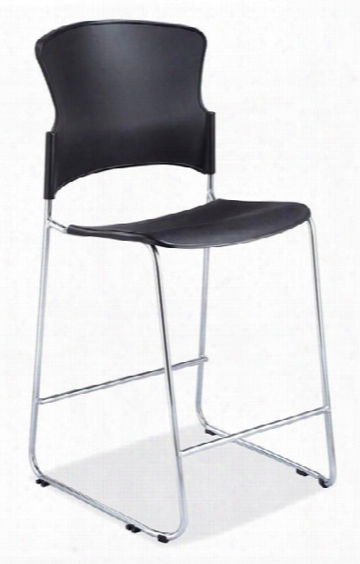 Polyurethane Stool With Chrome Frame By Office Source